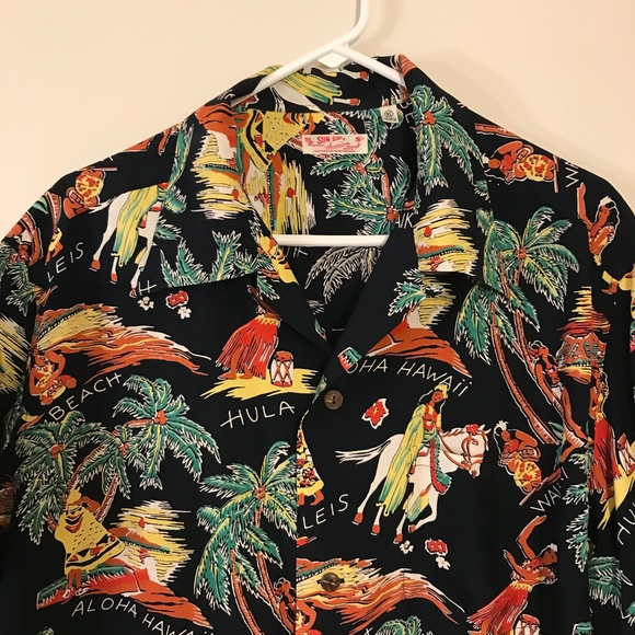 Sun Surf Rayon Short Sleeves Hawaiian Shirt XL - Picture 9 of 13
